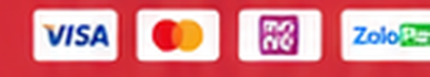 Các phương thức thanh toán: Visa, Mastercard, Momo, ZaloPay